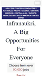 Mobile Screenshot of infranaukri.com