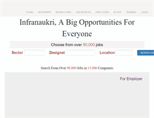 Tablet Screenshot of infranaukri.com